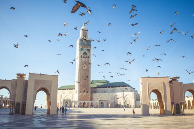 minaret mešity Hassana II. v Casablance