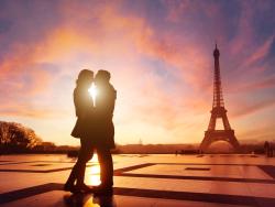 Zamilovaná dvojice v Paříži