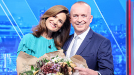 Slzy v přímém přenosu. Karel Voříšek dojal svoji kolegyni