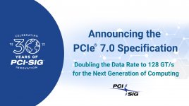 PCIe 7.0 ohlášeno, dosáhne 512 GB/s na 16 linkách