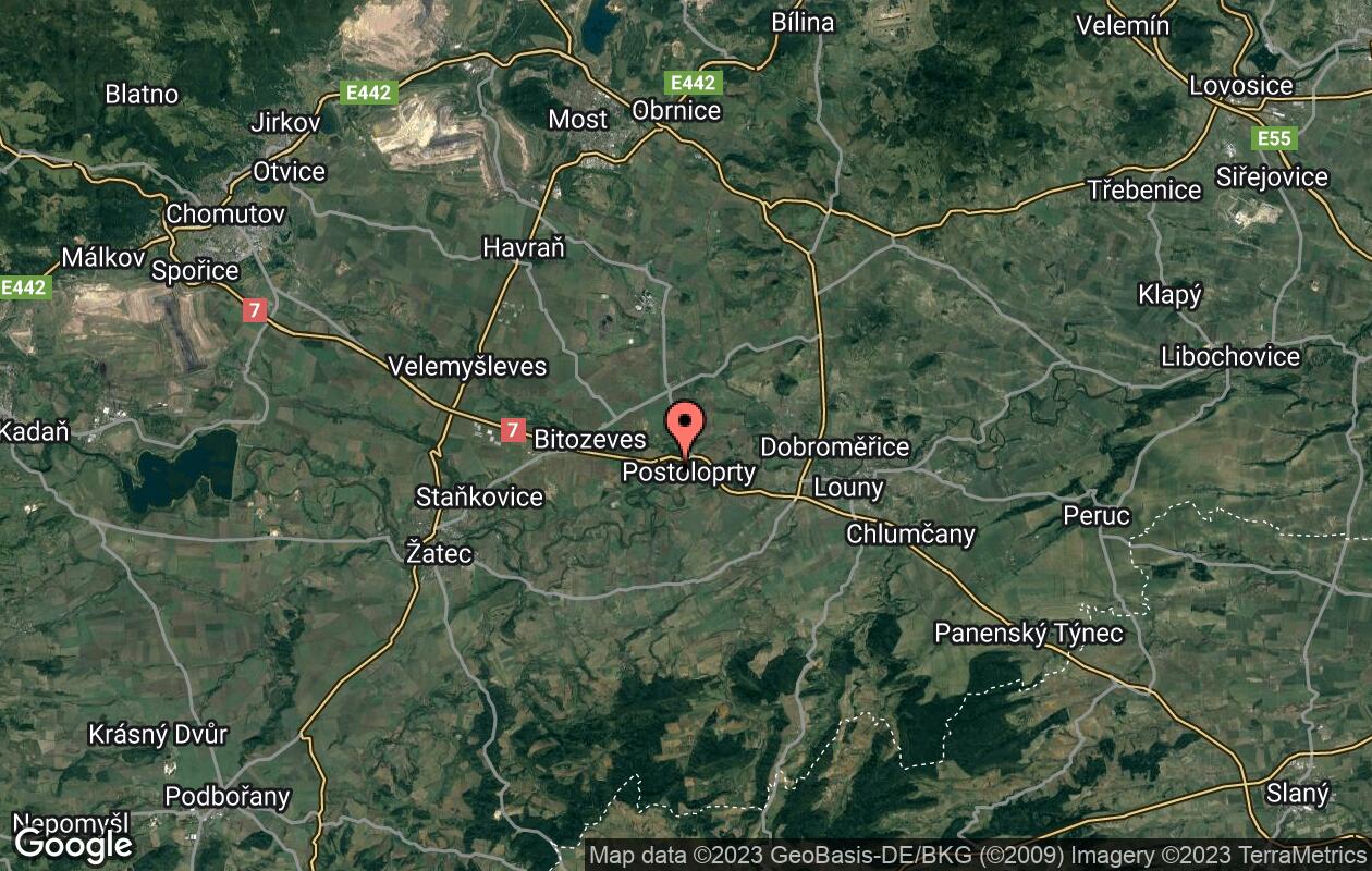mapa postoloprty