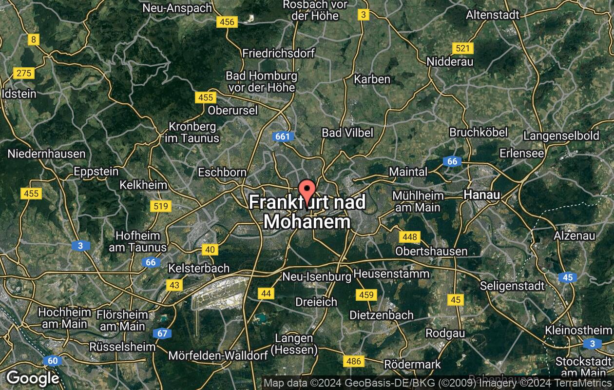 Frankfurt mapa