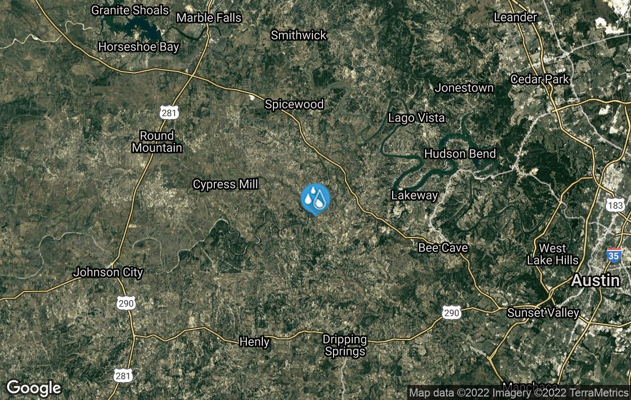 Podzemní jezírko v Texasu