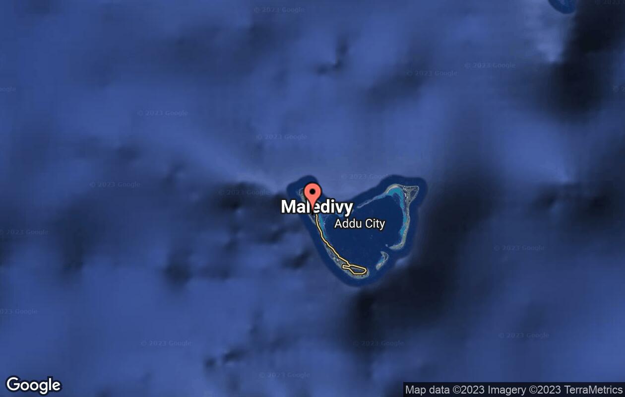 mapka maledivy