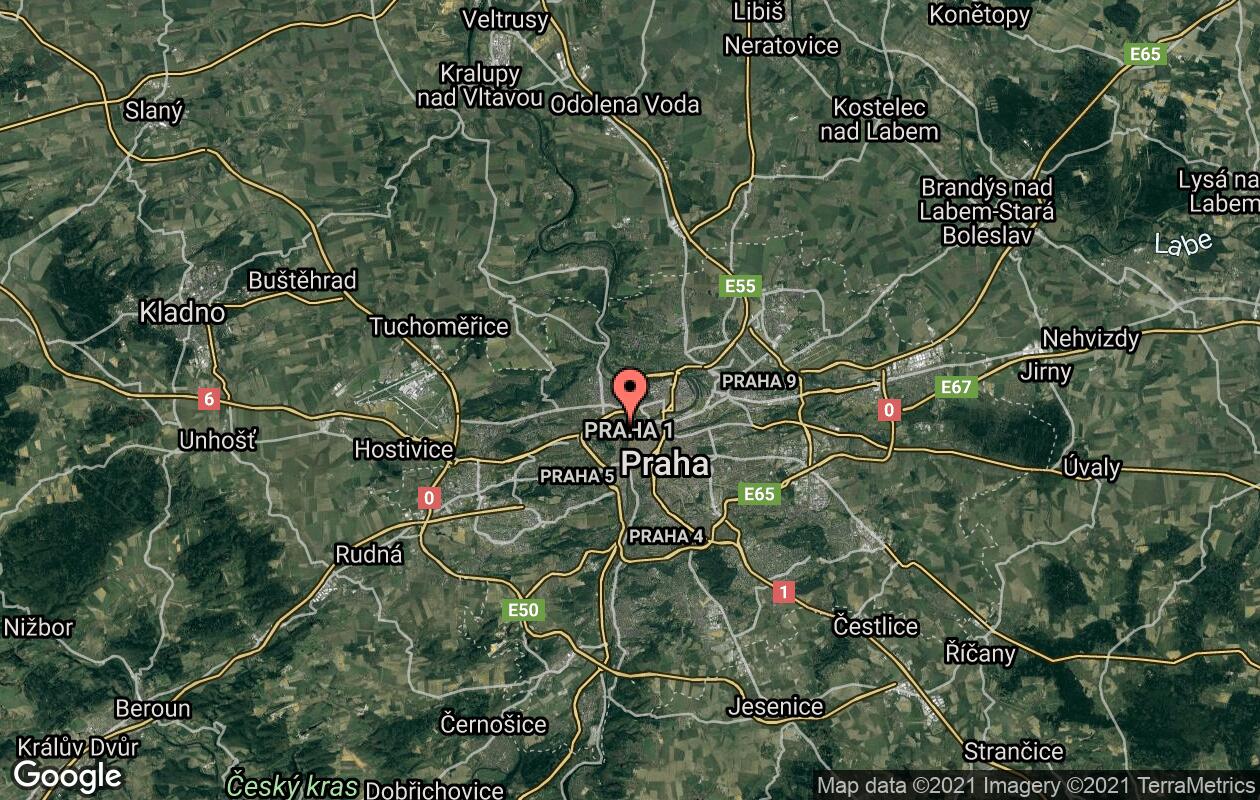 mapka praha