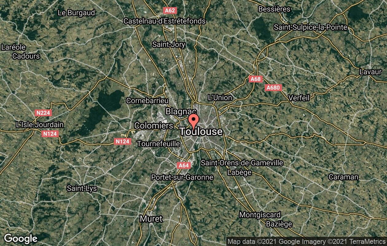 mapa toulouse