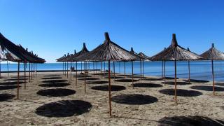Pláž v albánské Drači