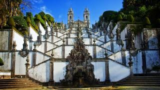 Schody na Bom Jesus do Monte v portugalské Braze