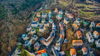 Karlovy vary – pohled z ptačí perspektivy