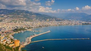 Letecký pohled na Alanyi