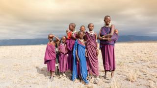 Masajové v Tarangire