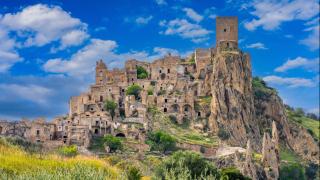 opuštěné městečko Craco