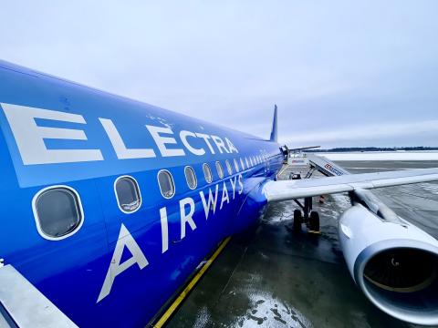 Detail trupu letadla Airbus A320 