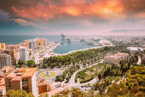 Malaga pohled na město