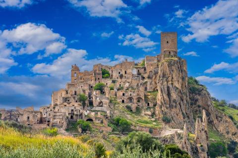 opuštěné městečko Craco