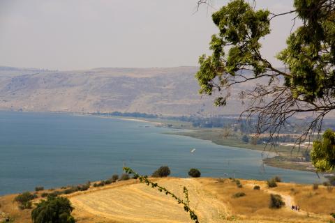 Panoramatický pohled na Galilejské jezero v Izraeli. - Cestovinky.cz