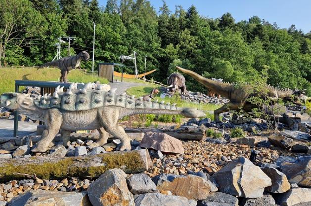 Svět dinosaurů v zadní části areálu
