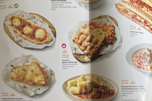 Palubní menu Smartwings 2024
