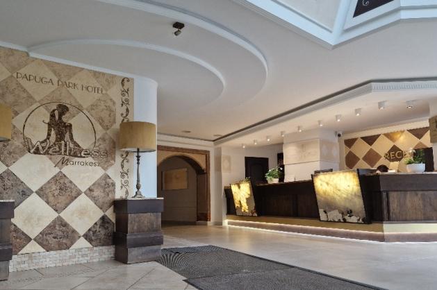 Papuga – vstupní hala s recepcí