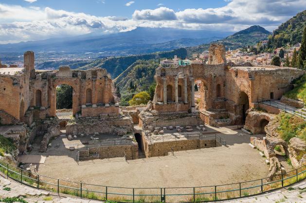 řecké divadlo Taormina