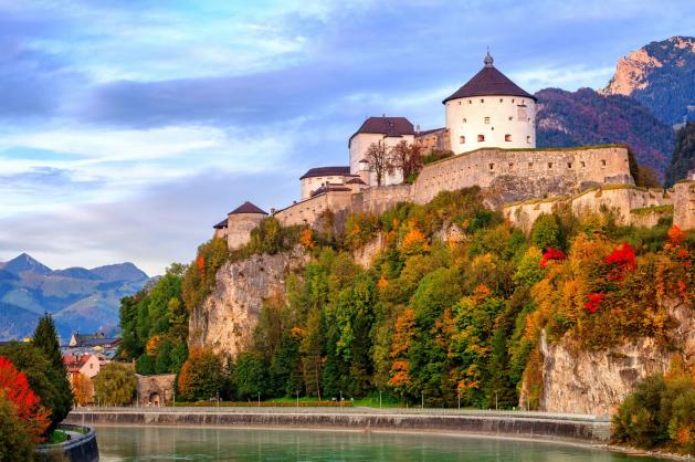 Pevnost Kufstein v Rakousku.