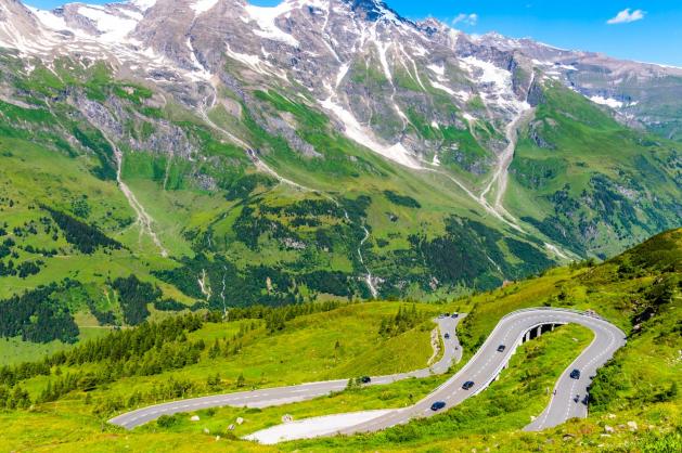 Grossglocknerská vysokohorská silnice v Rakousku