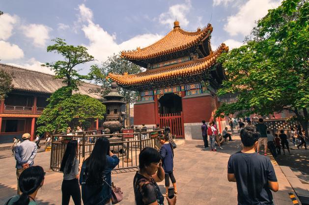 lámaistický chrám v Pekingu
