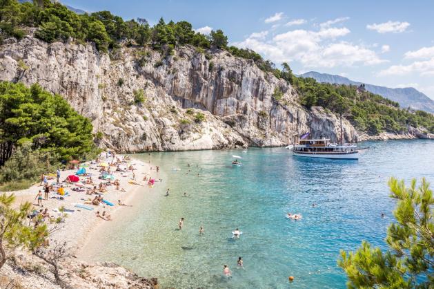 Pláž Nugal Beach na Makarské