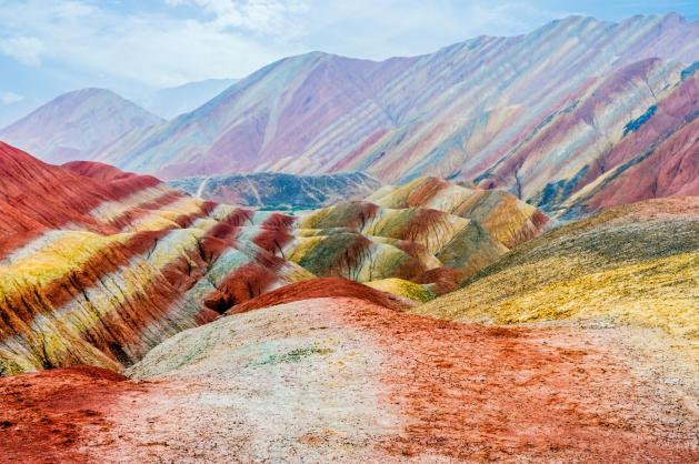 Geologický park Zhangye Danxia v Číně