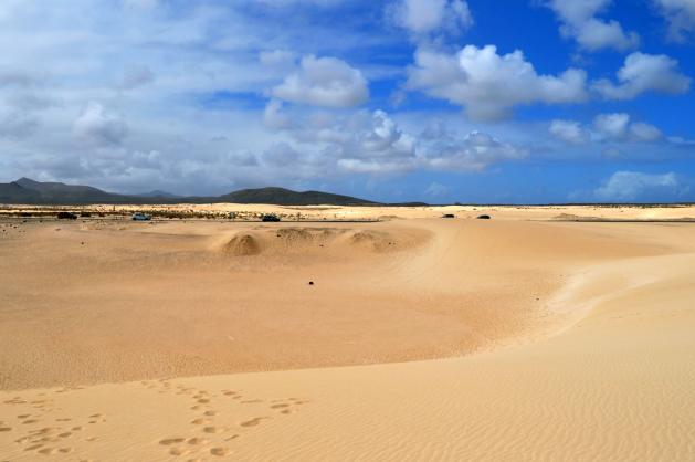 Písečné duny Corralejo Fuertenventura