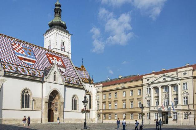 kostel sv. Marka v Záhřebu