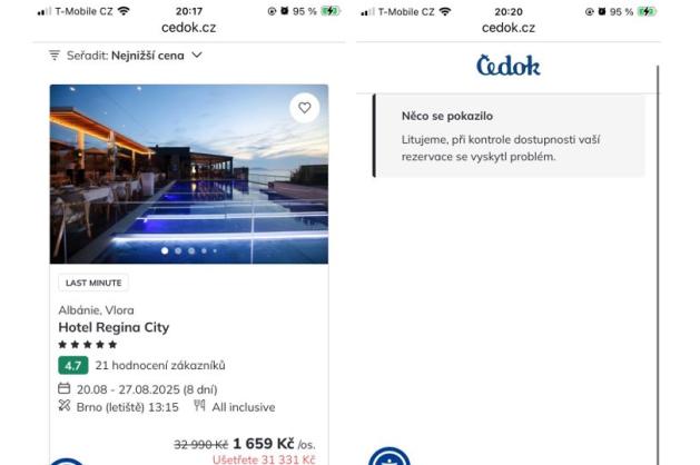 Error fare nabídka