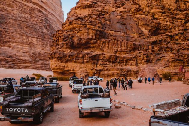 Wadi Rum džípy