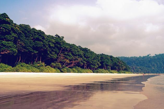 Radhanagar Beach v Indii