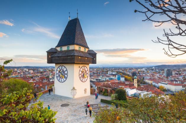Hodinová věž v Grazu