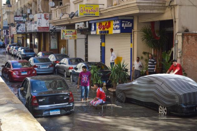 Alexandria pod vodou.