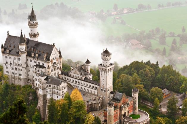 Neuschwanstein z výšky