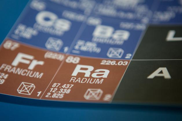 Chemický prvek radium v tabulce prvků