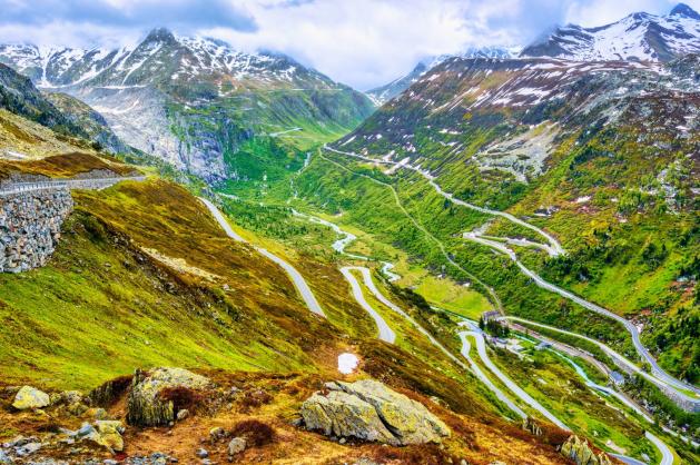 Serpentýny Furka Pass