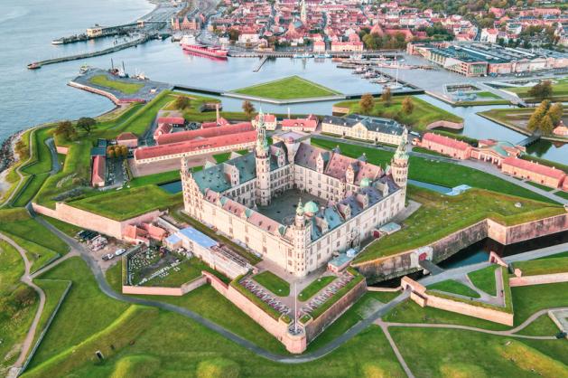 Kronborg z výšky