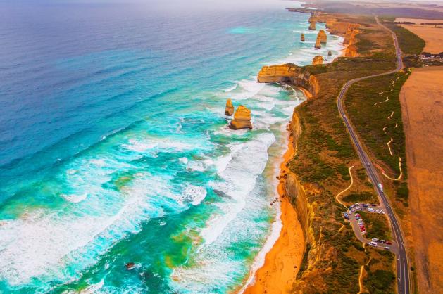 Great Ocean Road v Austrálii