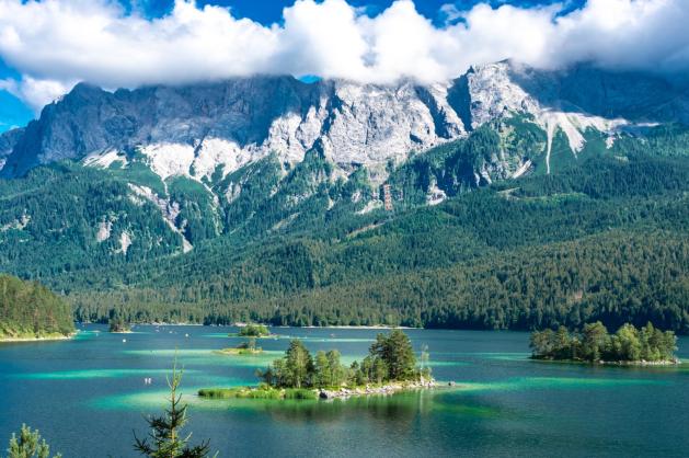Eibsee v Bavorsku