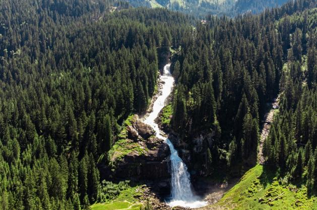 Krimmelské vodopády z dálky