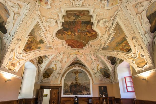 premonstrátský klášter Želiv interiér