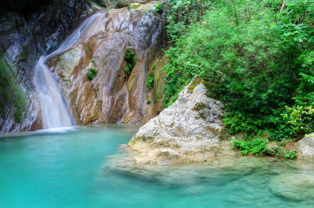 vodopády Rachi Lefkada