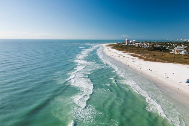 Floridská Siesta beach