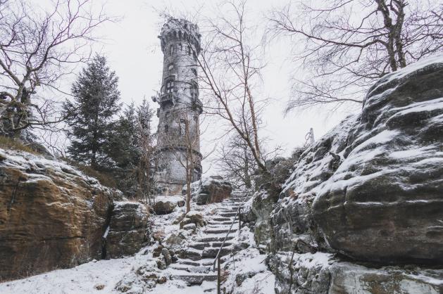 Kamenná rozhledna Děčínský Sněžník 
