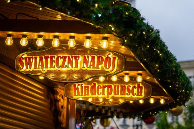 Detail stánku na trzích v Opolí