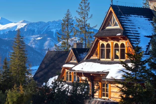 Dřevěný horský dům