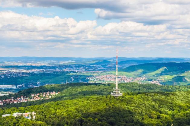 Věž Fernsehturm Stuttgart